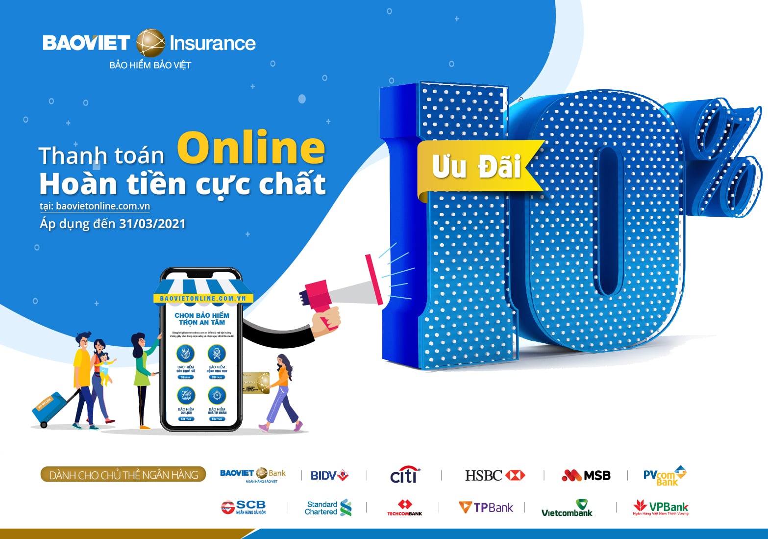 Thanh toán online, hoàn tiền cực chất